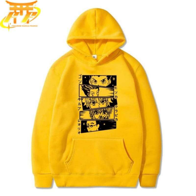 Pull Gon, Kirua, Kurapika, Hisoka et Léolio - Hunter x Hunter™ 0 Figurine Manga France : N°1 des ventes de figurine en ligne Jaune XXL