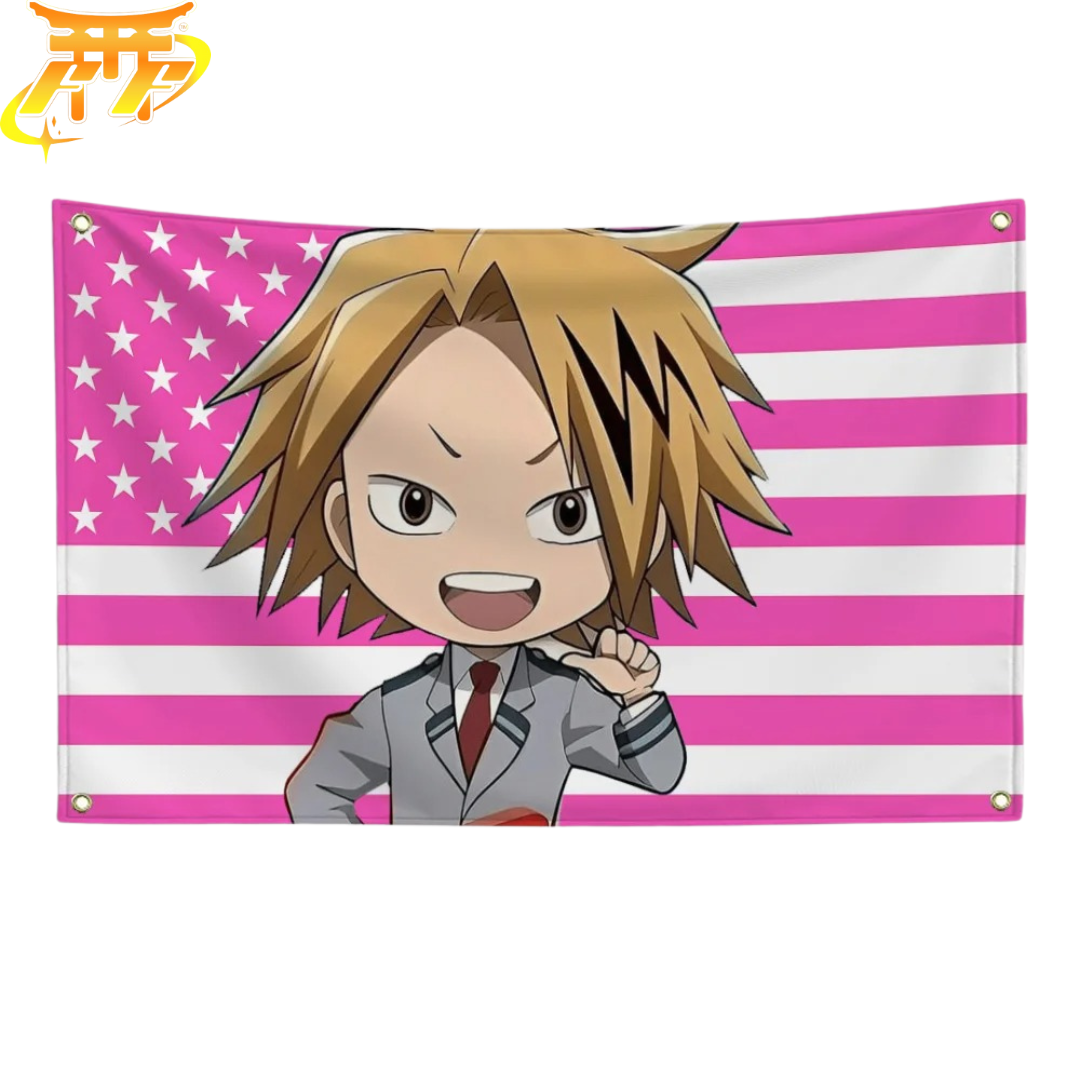 Drapeau Denki Kaminari "Style Chibi Étudiant" – My Hero Academia™