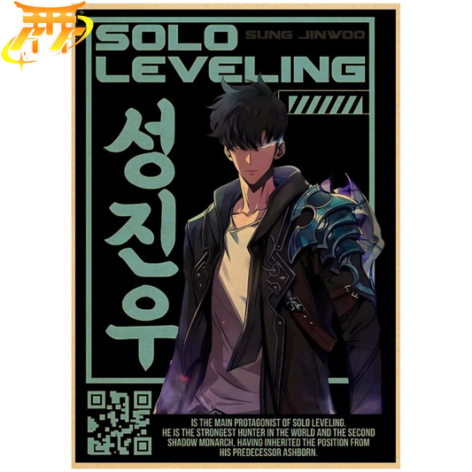 Poster Sung Jinwoo "Chasseur Ultime" – Solo Leveling™