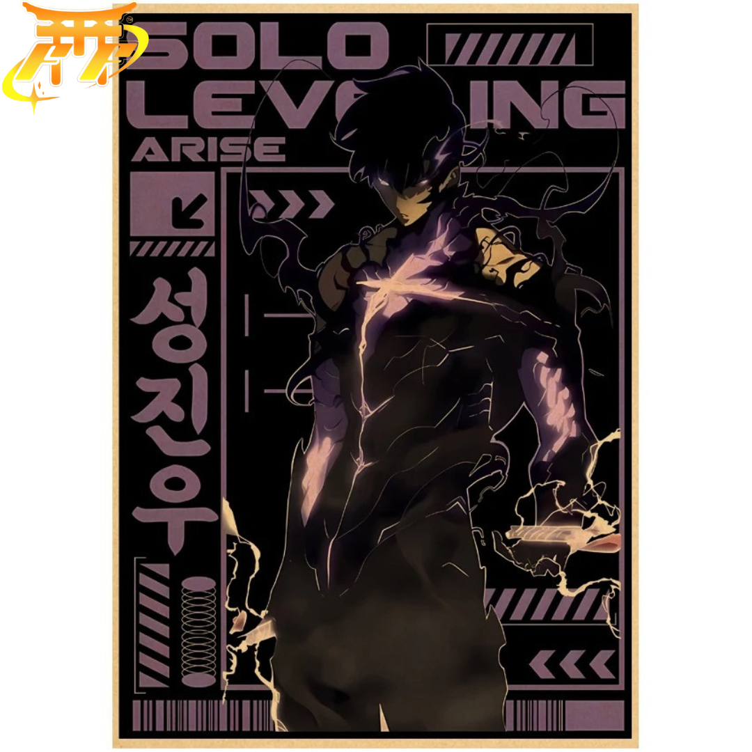 Poster Sung Jinwoo "Force Obscure" – Solo Leveling™