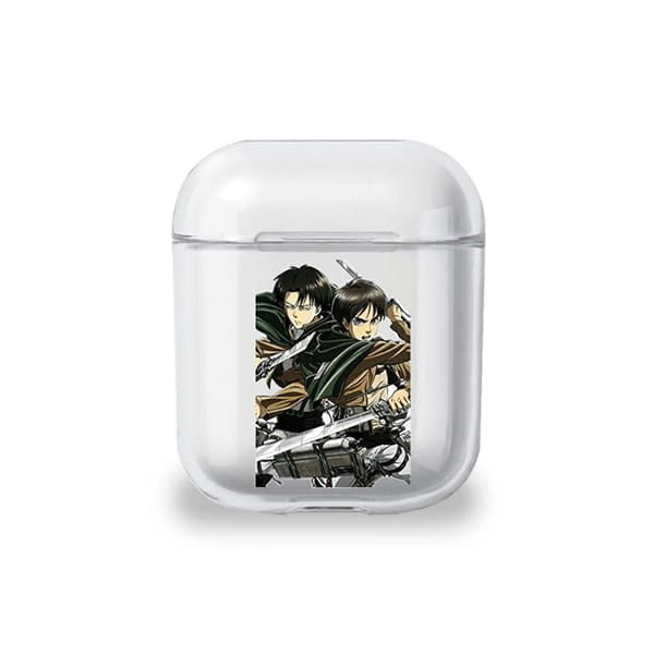 Coque Airpods Eren et Livaï - Attaque des Titans