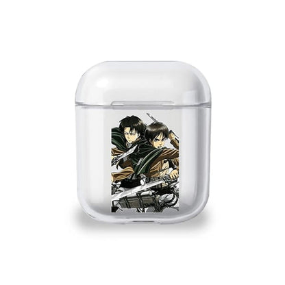 Coque Airpods Eren et Livaï - Attaque des Titans