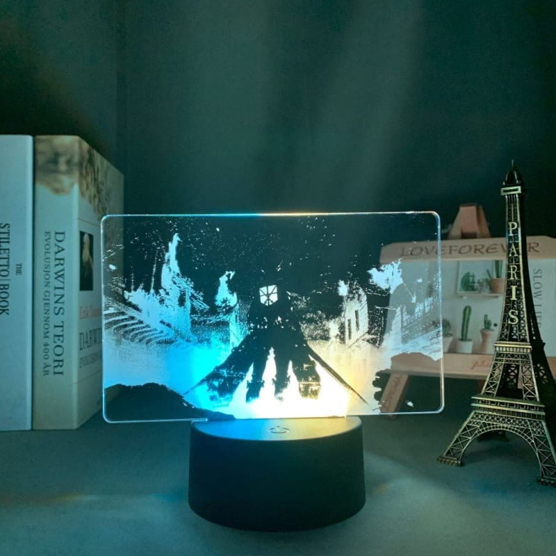 Lampe LED Eren Jaeger Bicolore - Attaque des Titans