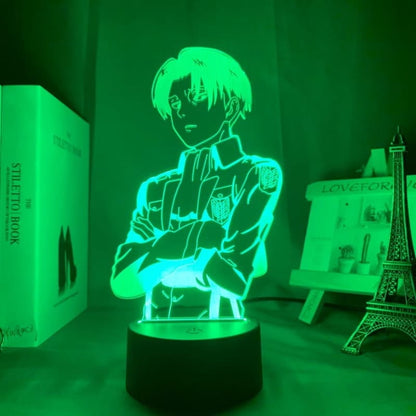 Lampe LED Livaï (Rivaille) Ackerman - Attaque des Titans™ - Figurine Manga France