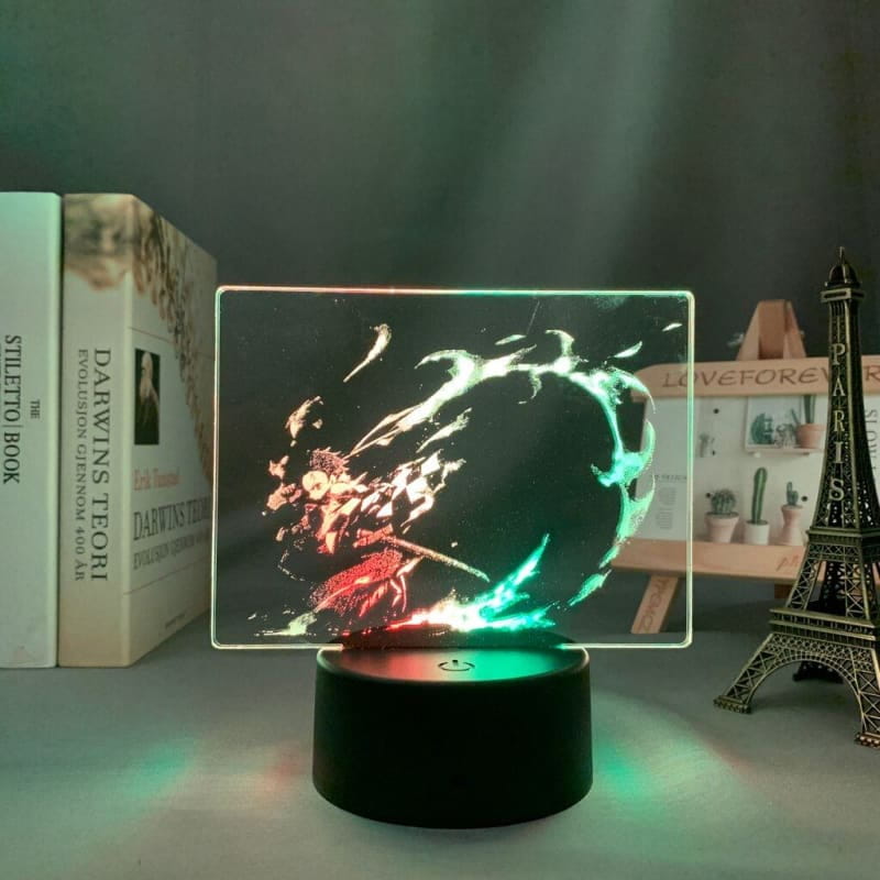 Lampe LED Tanjiro Kamado Flamme du Destin Bicolore - Demon Slayer
