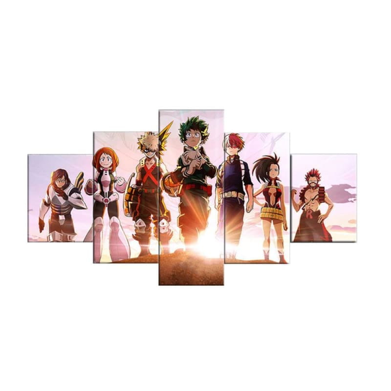 tableau-my-hero-academia-all-stars-momo-ochaco-tenya-shoto-bakugo-izuku-