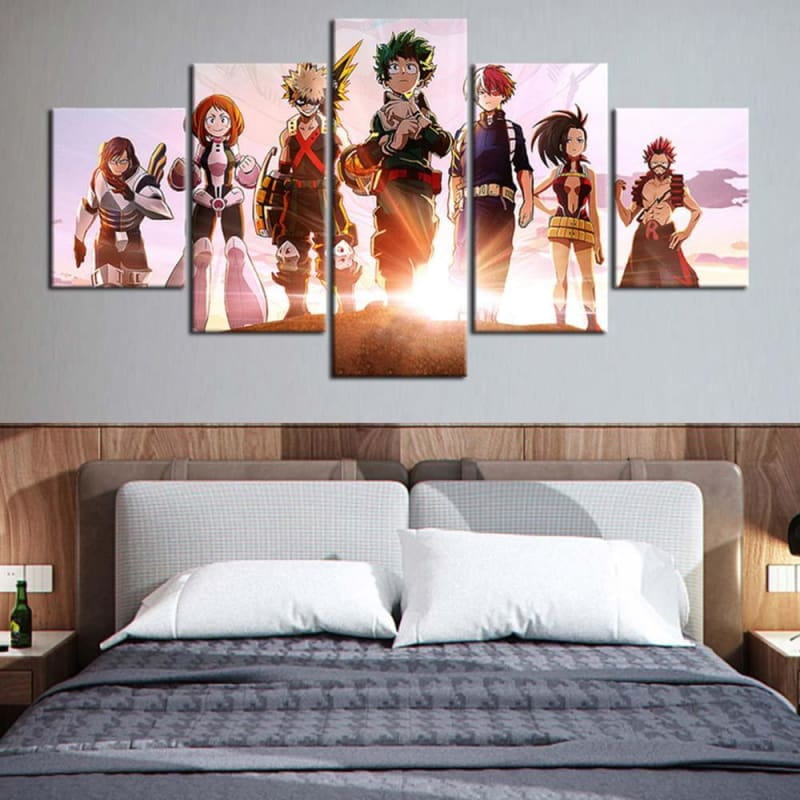 tableau-my-hero-academia-all-stars-momo-ochaco-tenya-shoto-bakugo-izuku-