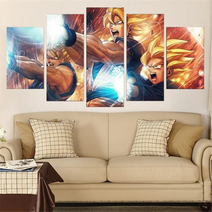 Tableau Kamehameha Père Fils - Dragon Ball Z™