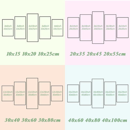 Tableau Tanjiro, Nezuko, Zenitsu et Inosuke - Demon Slayer