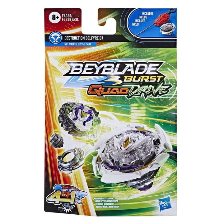 Toupie Destruction Belfyre B7 Nexus-Q Revolve-Q+Quake-2 - Beyblade Burst QuadDrive